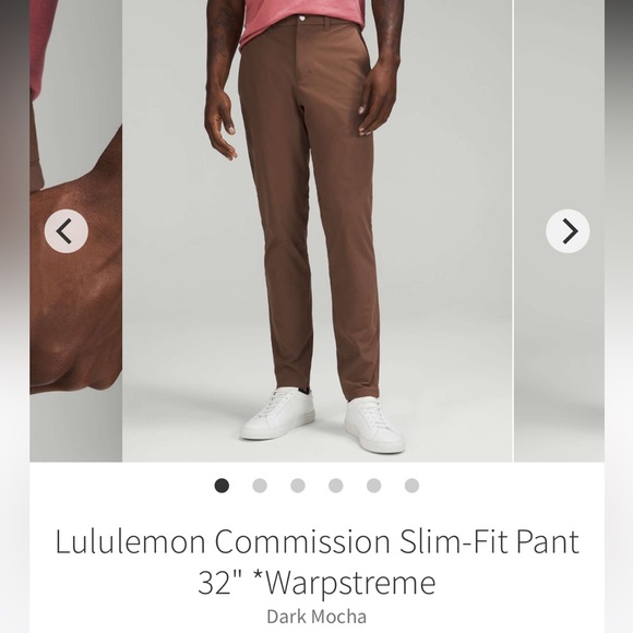 lululemon athletica Other - Lululemon Commission Pant Slim 28 x 32 NWT Brown